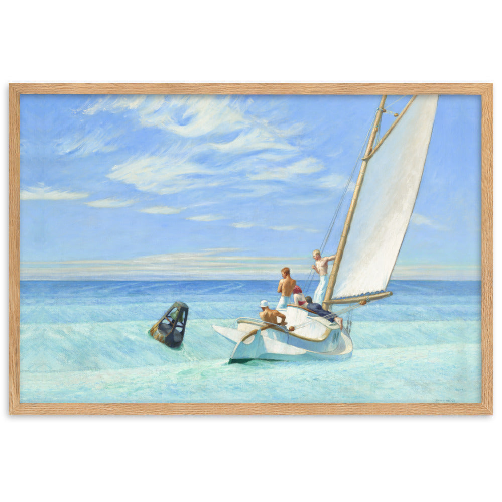 Ground Swell Edward Hopper Framed Print