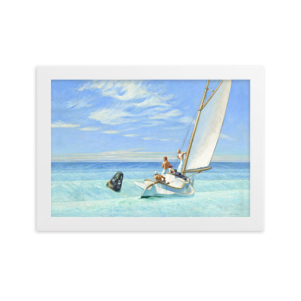 Ground Swell Edward Hopper Framed Print