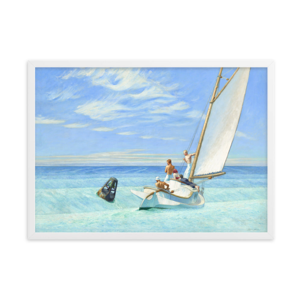Ground Swell Edward Hopper Framed Print