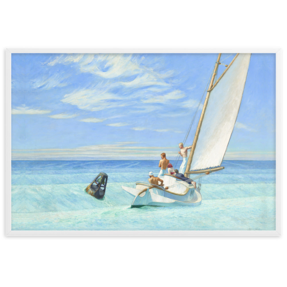 Ground Swell Edward Hopper Framed Print