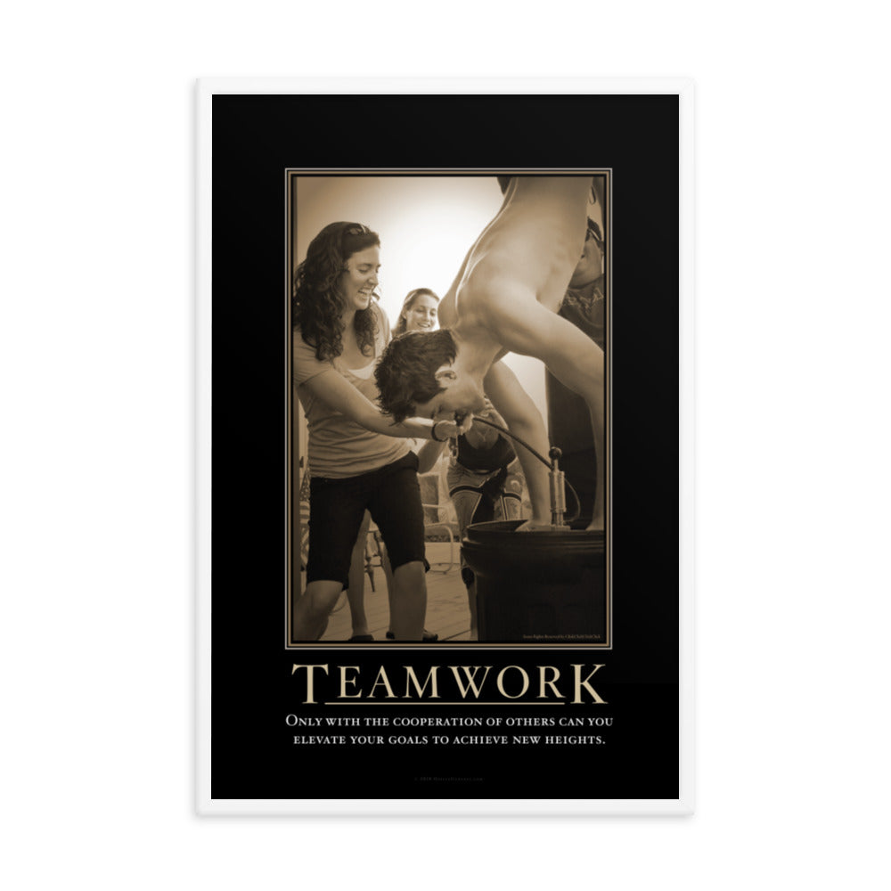 Teamwork Demotivational Framed Print