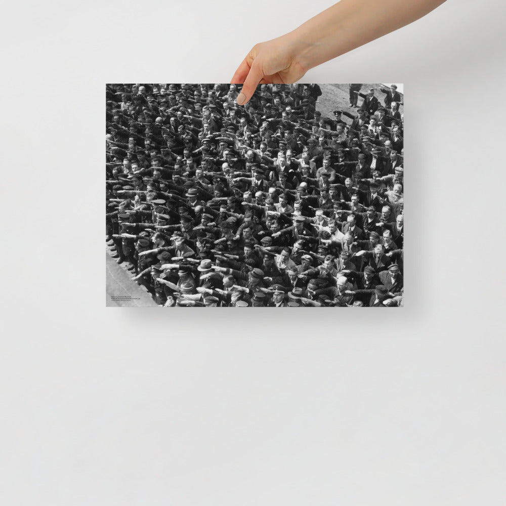 August Landmesser Civil Disobedience Matte Art Print Without Circle