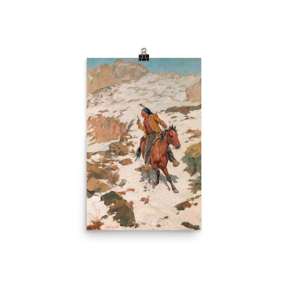 In Hot Pursuit Charles Schreyvogel Giclée Art Print