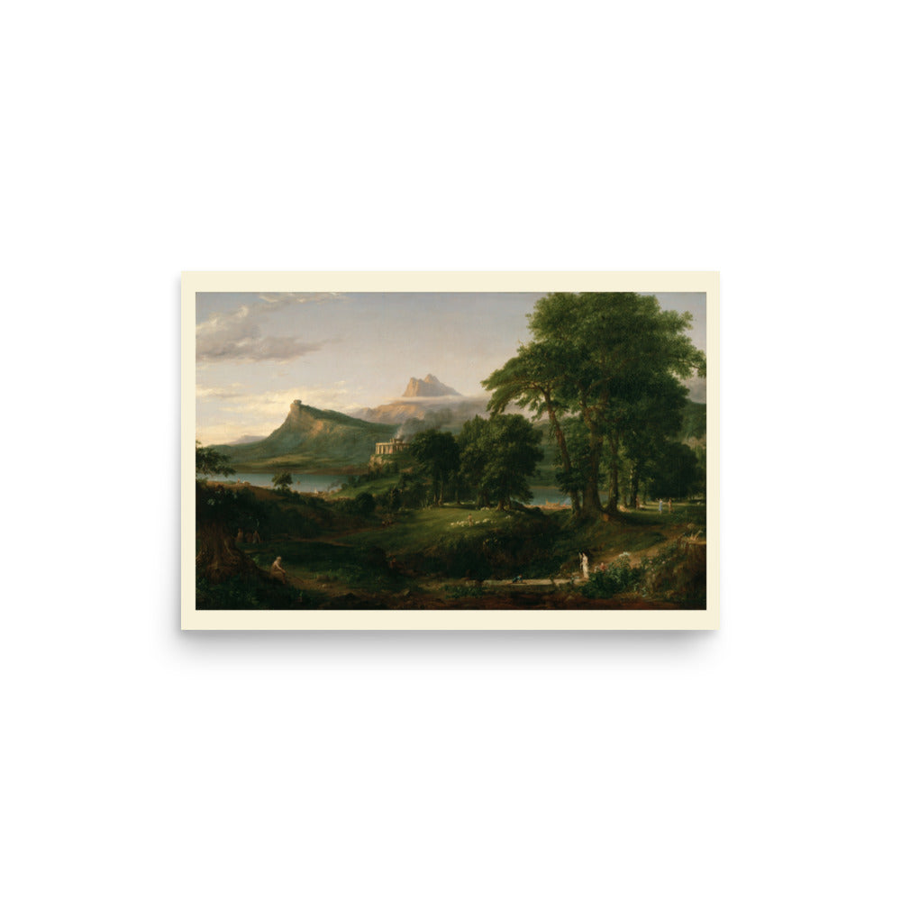 The Arcadian or Pastoral State Thomas Cole The Course of Empire Art Print