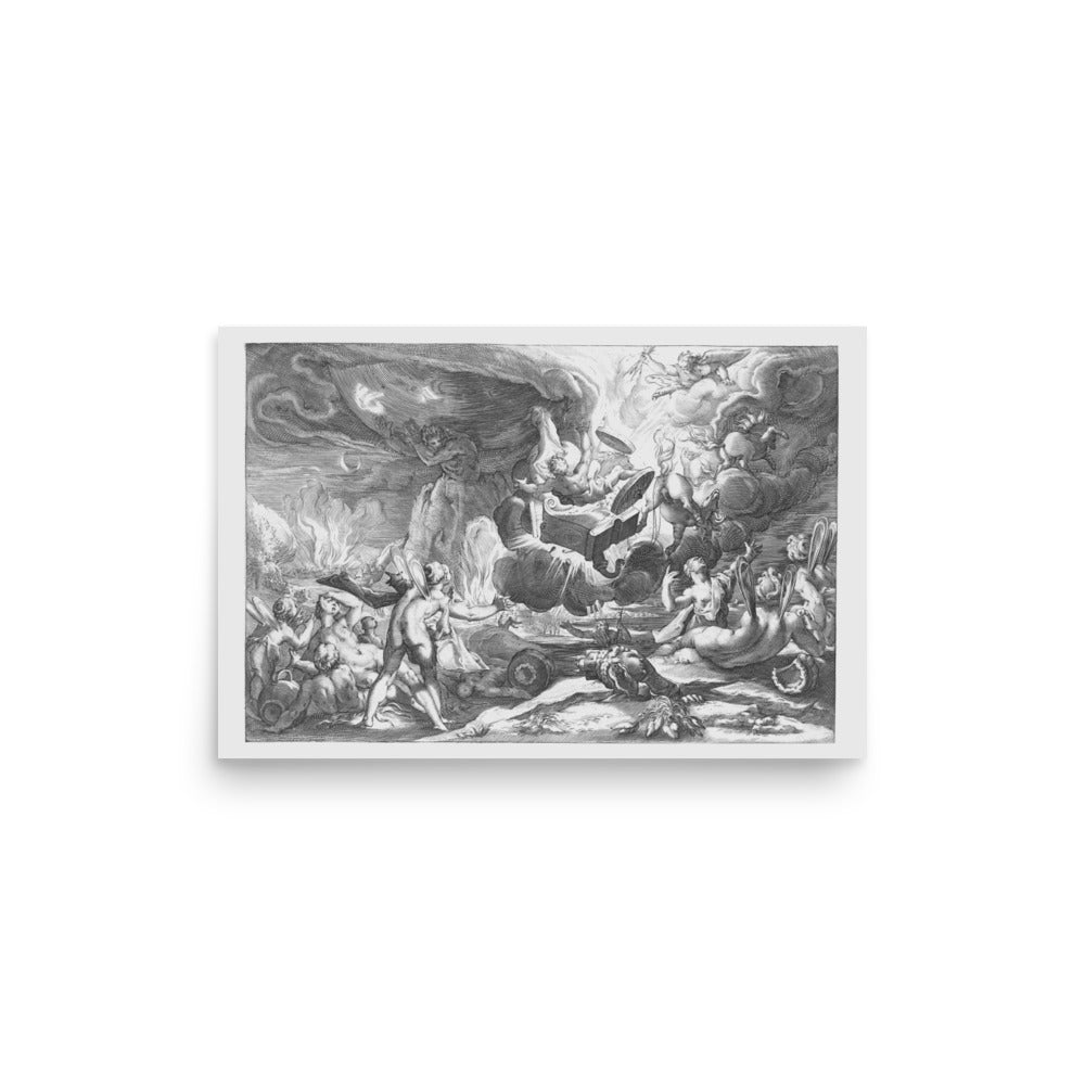 The Fall of Phaeton from the Ovid's Metamorphoses Art Print