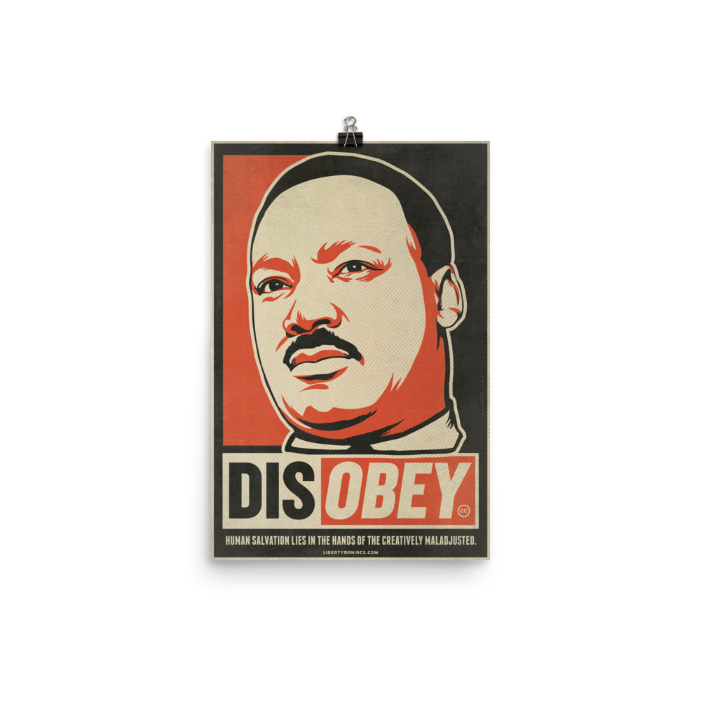 MLK Civil Disobedience Quotation Graphic Giclee Art Print