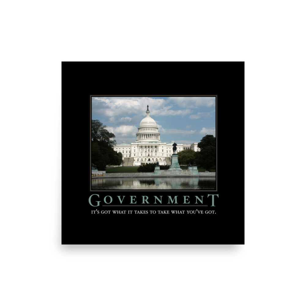 Government Motivational Parody Poster