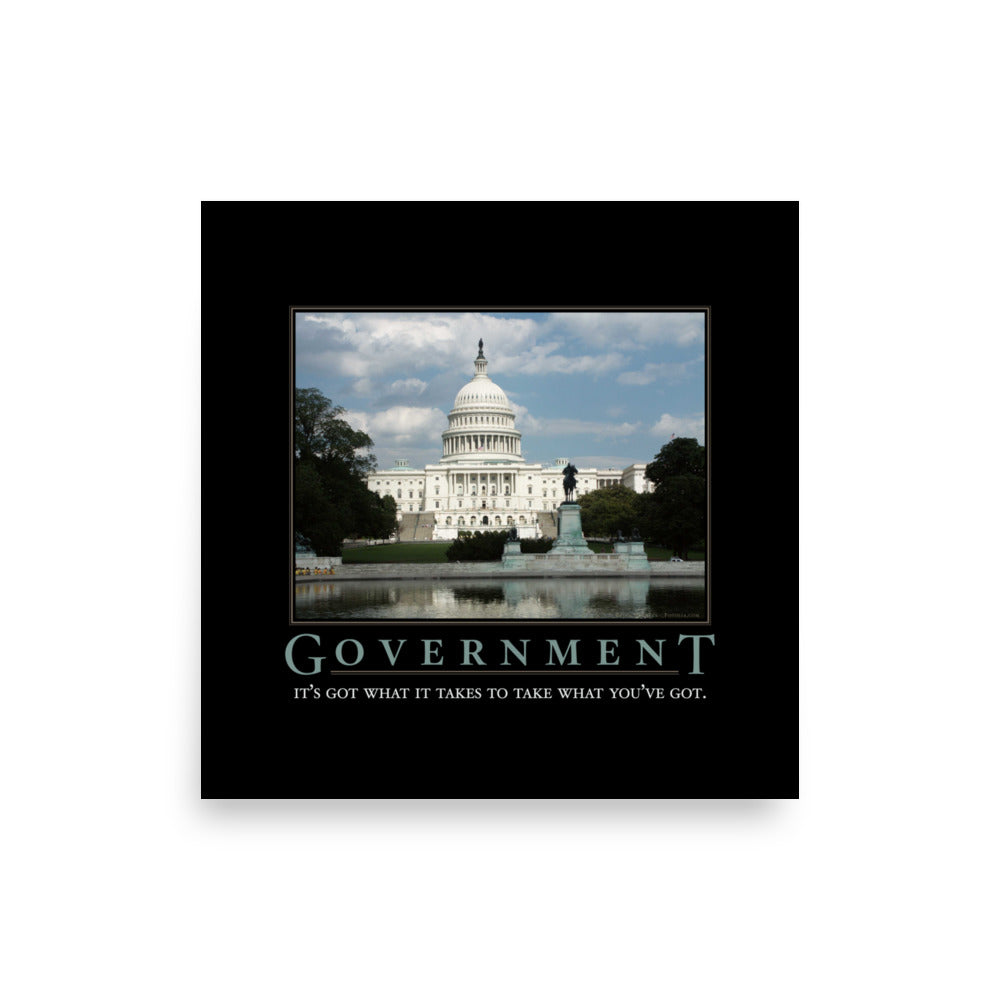 Government Motivational Parody Poster