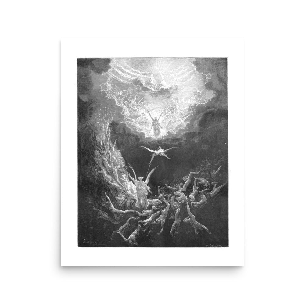 Last Judgement Gustav Dore Etching Art Print