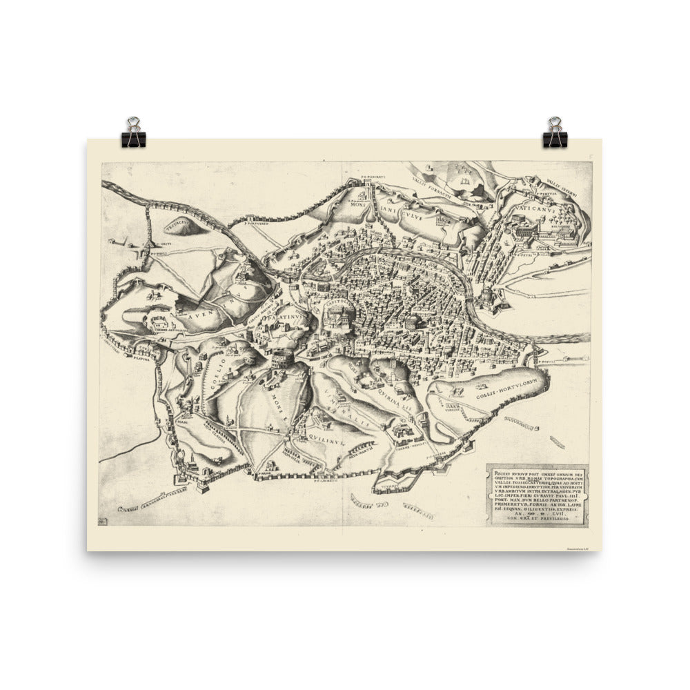 View of Rome from the East Art Print
