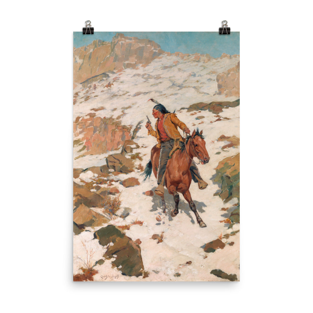 In Hot Pursuit Charles Schreyvogel Giclée Art Print