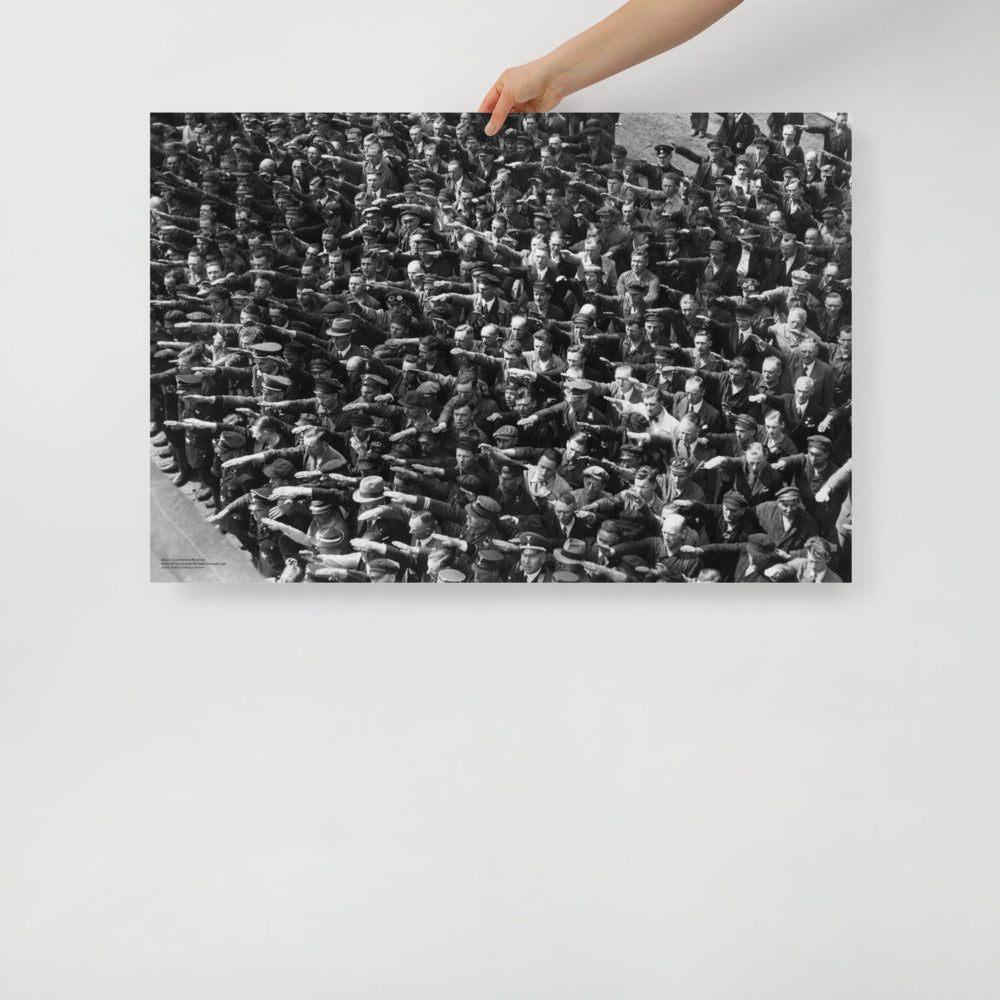 August Landmesser Civil Disobedience Matte Art Print Without Circle