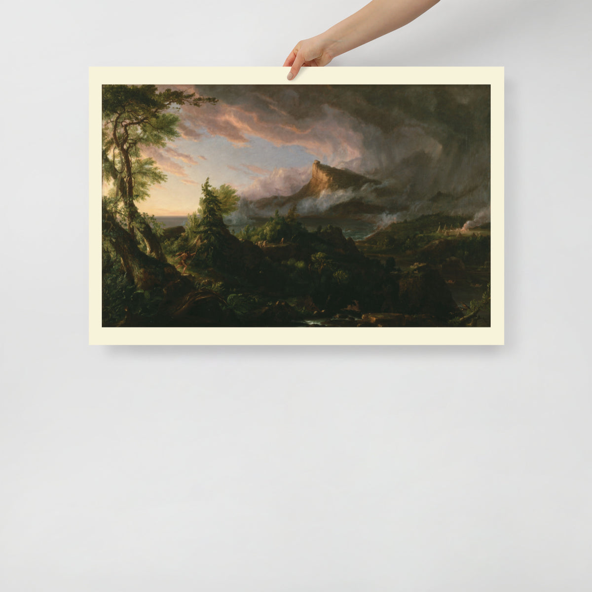 The Savage State Thomas Cole The Course of Empire Art Print