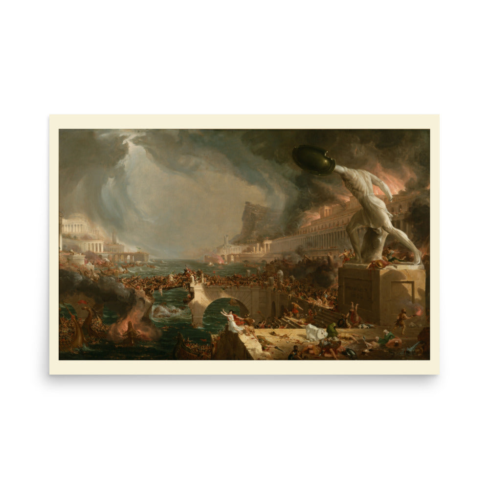 Destruction Thomas Cole The Course of Empire Art Print