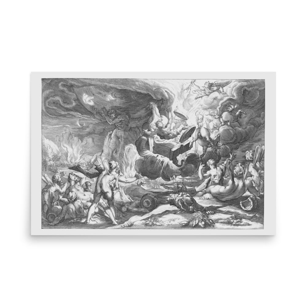 The Fall of Phaeton from the Ovid's Metamorphoses Art Print