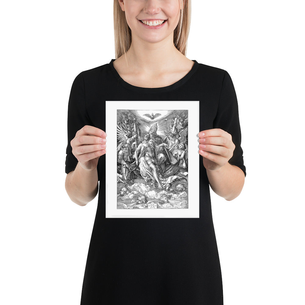 8x10" The Holy Trinity by Albrecht Durer Woodcut Reproduction Print