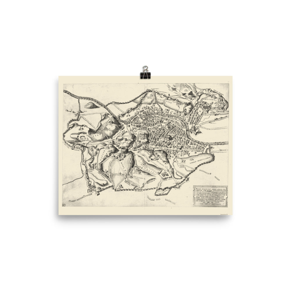 View of Rome from the East Art Print