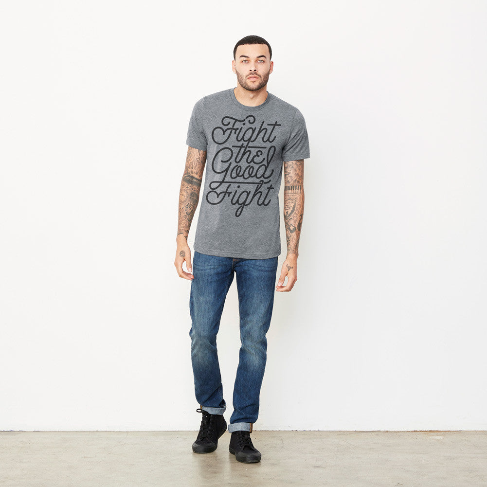 Fight the Good Fight Tri-Blend Graphic T-Shirt