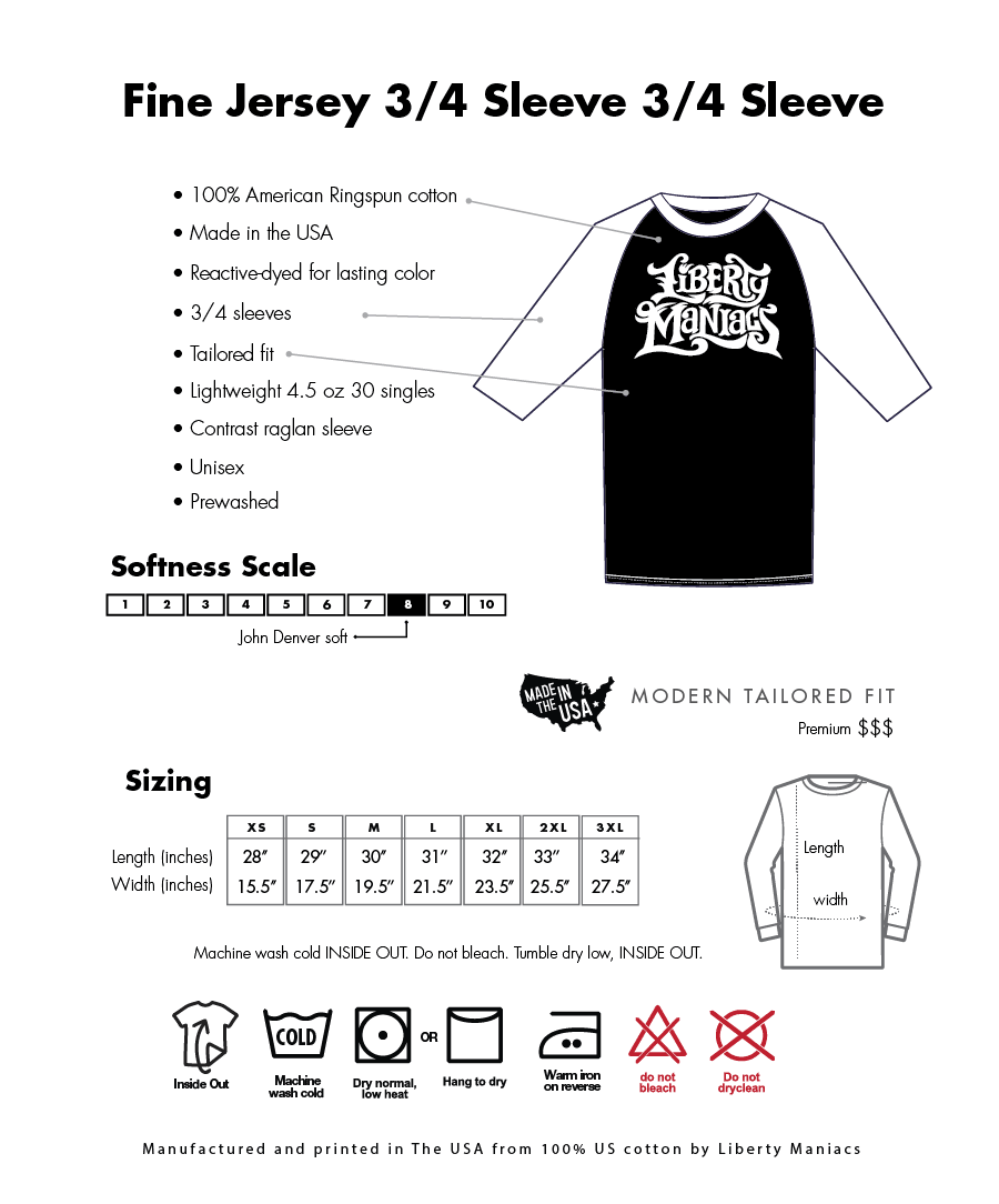 I Don&#39;t Care Who You Vote For 3/4 Sleeve Raglan Shirt