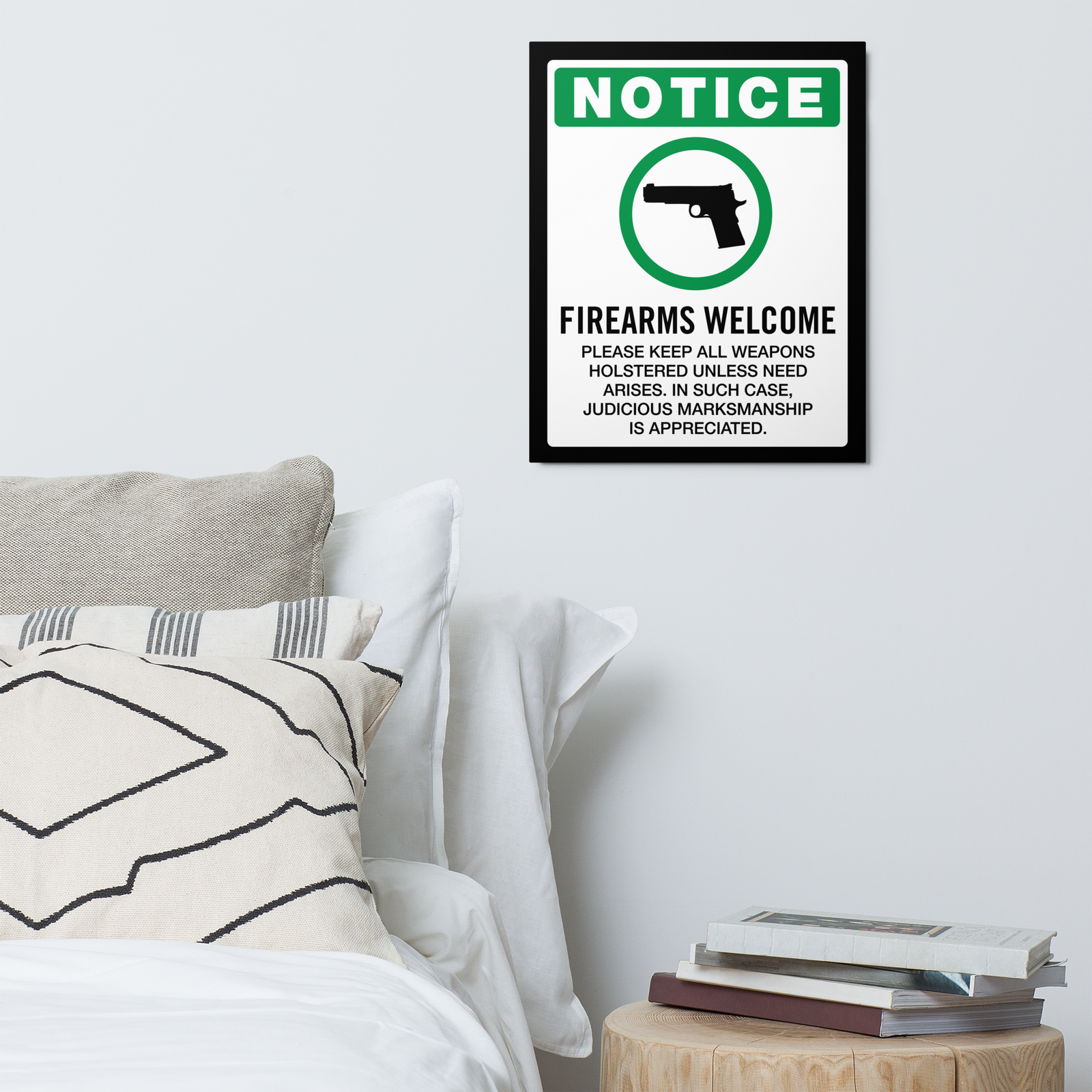 Firearms Welcome Metal Made in the USA Sign