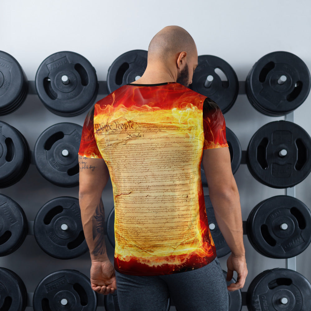 Burning Constitution Men's Athletic T-shirt