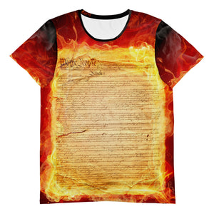 Burning Constitution Men's Athletic T-shirt