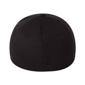Back of flexfit hat. Available in S/M and L/XL. See sizing information for proper fit. 