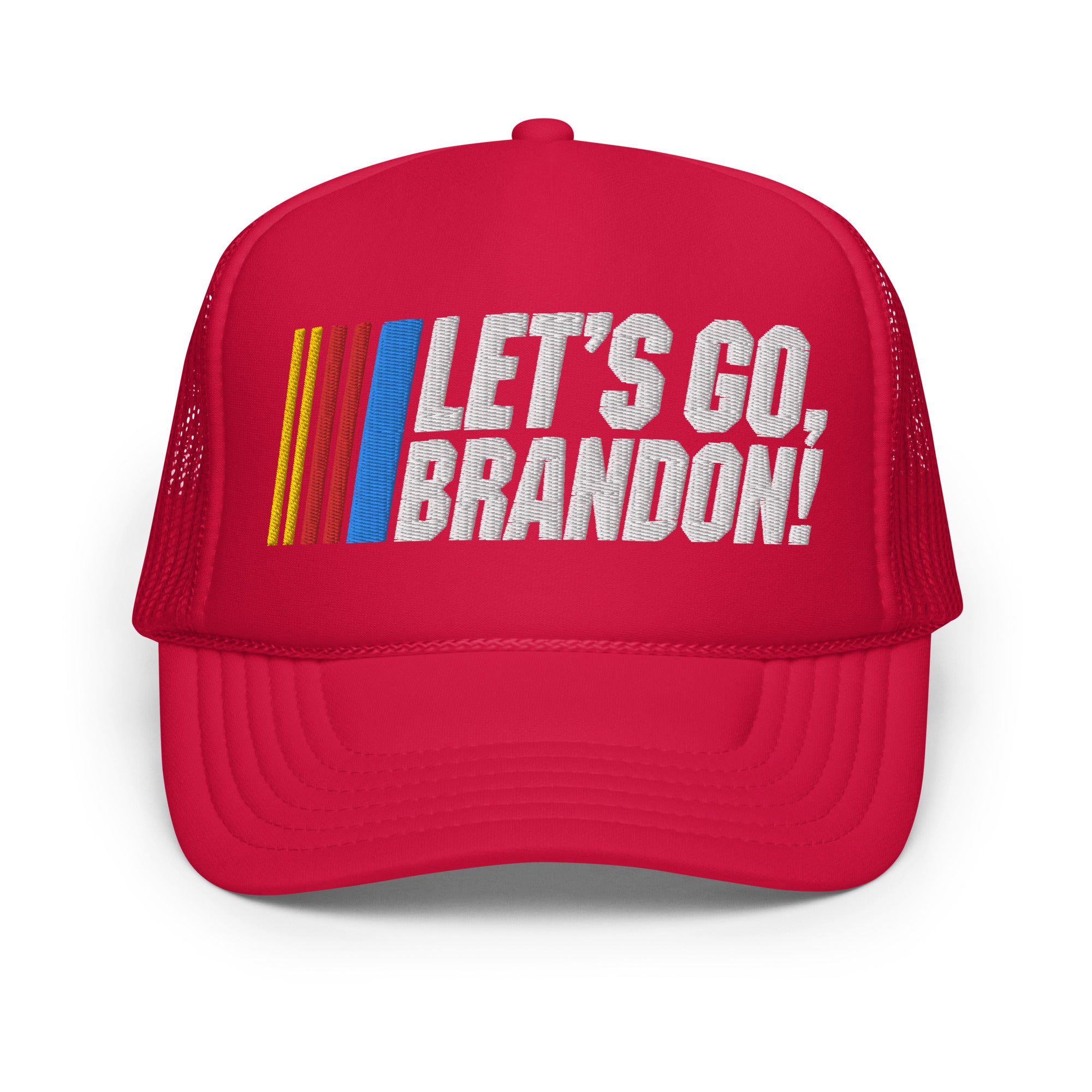 Let's Go Brandon Racing Foam Trucker Hat