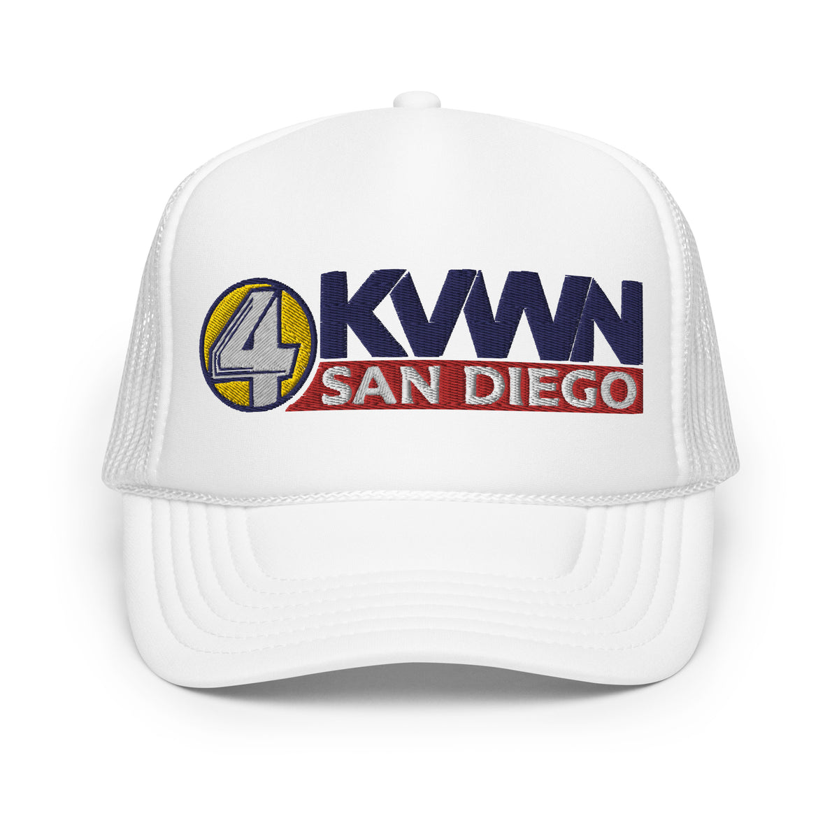 KVWN Channel 4 San Diego Anchorman Foam Trucker Hat