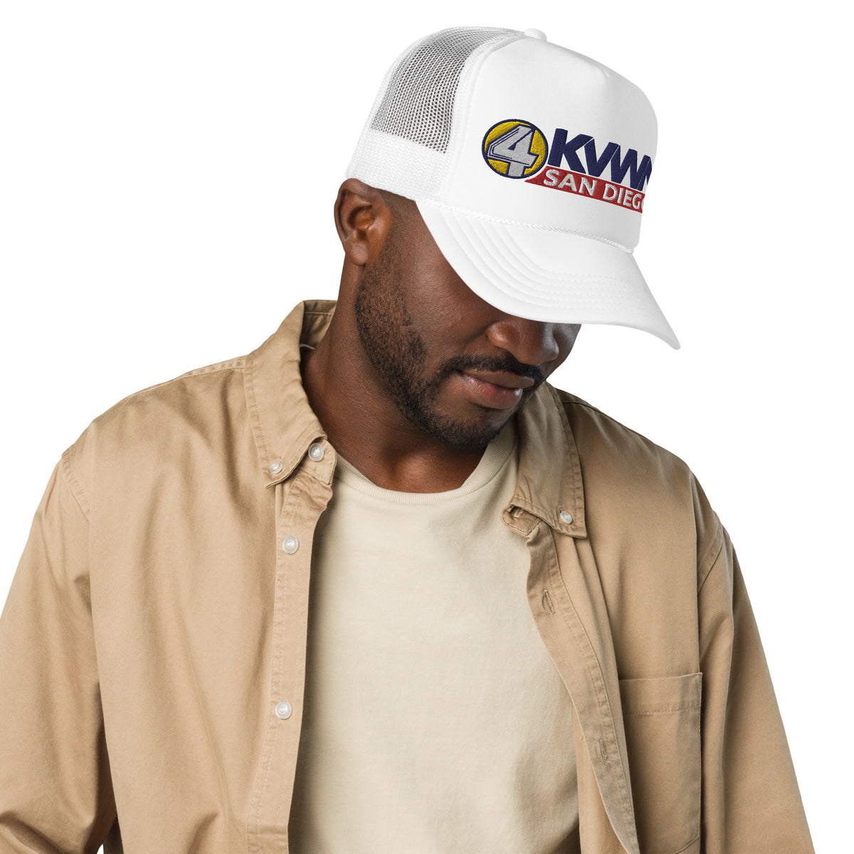 KVWN Channel 4 San Diego Anchorman Foam Trucker Hat