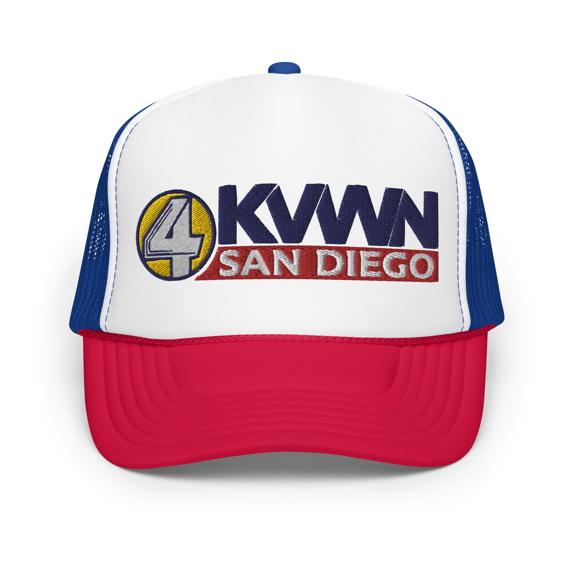 KVWN Channel 4 San Diego Anchorman Foam Trucker Hat