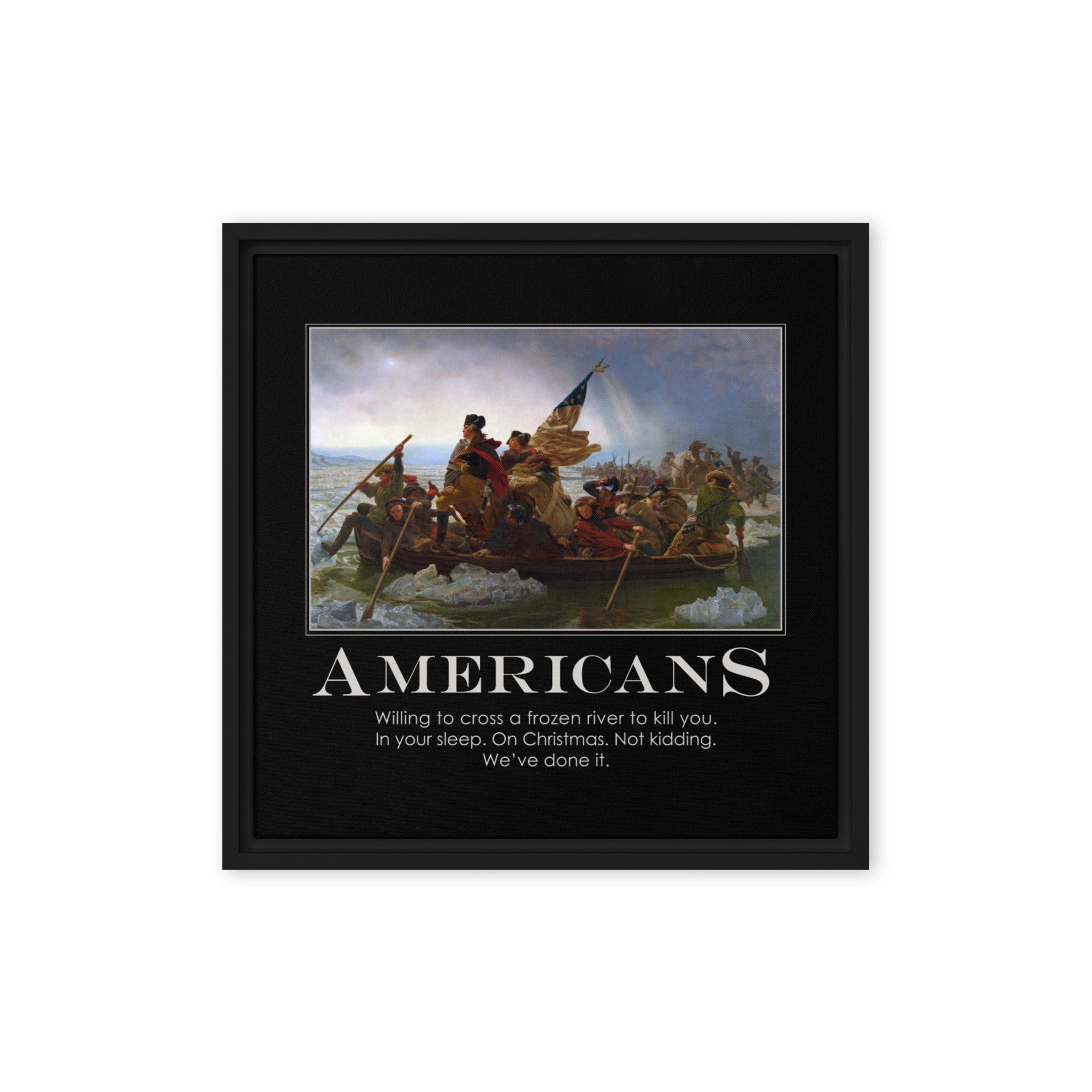 Americans Framed canvas