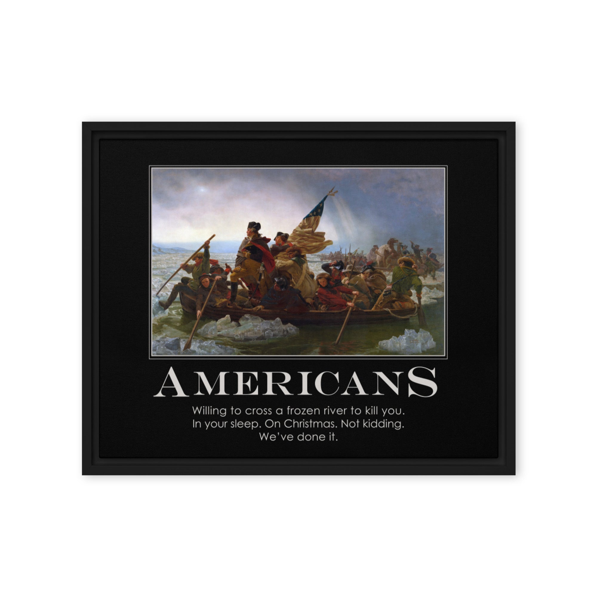 Americans Framed canvas