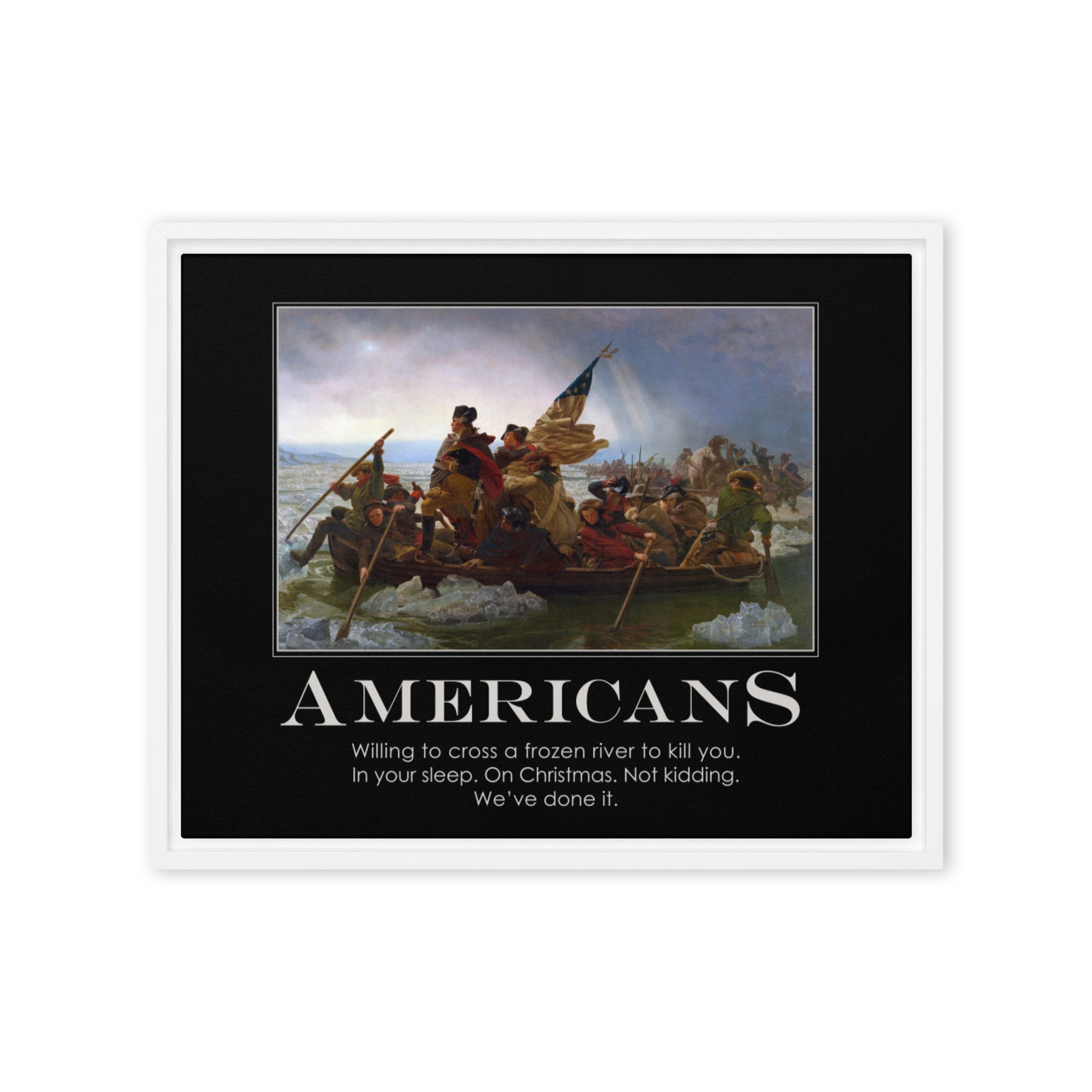 Americans Framed canvas