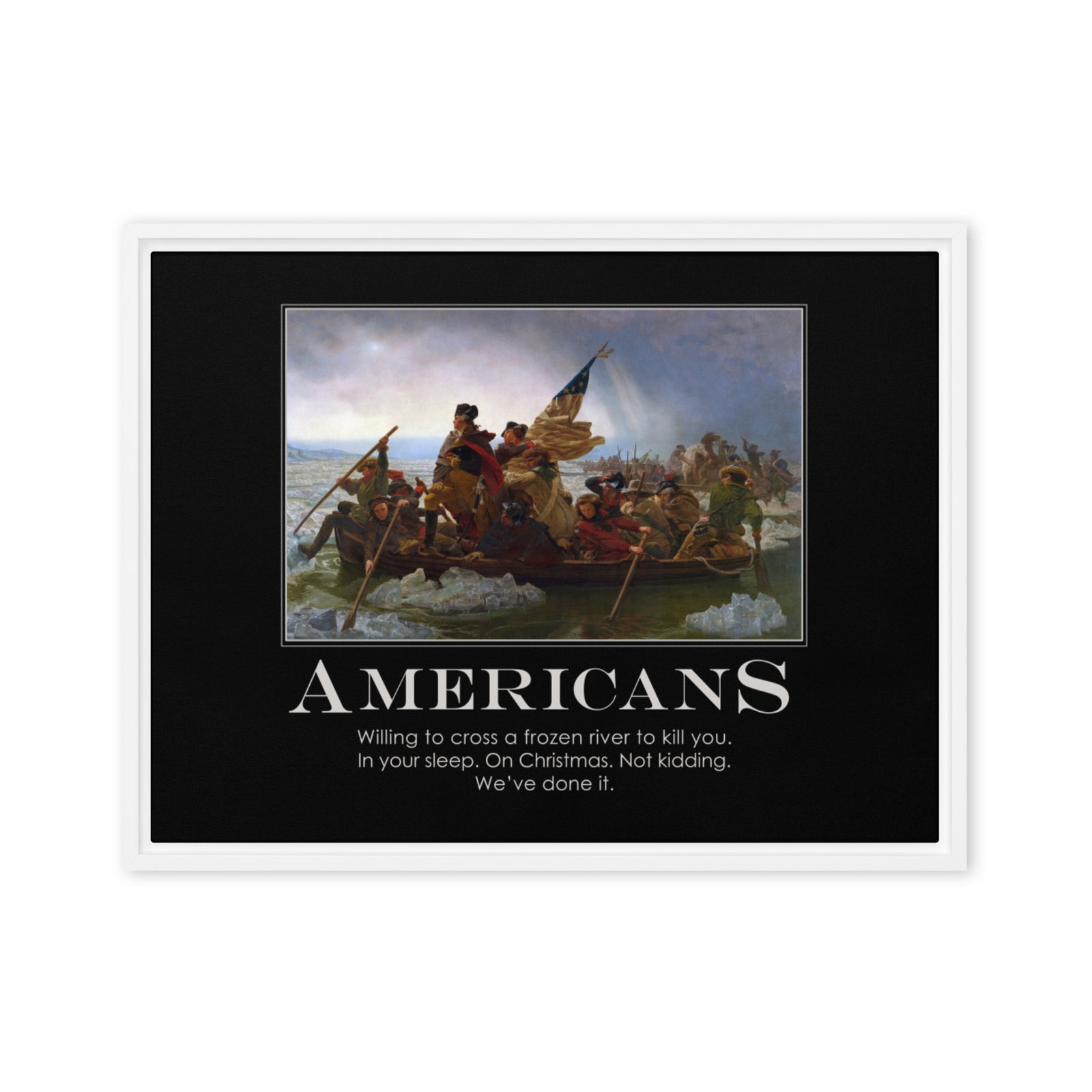 Americans Framed canvas