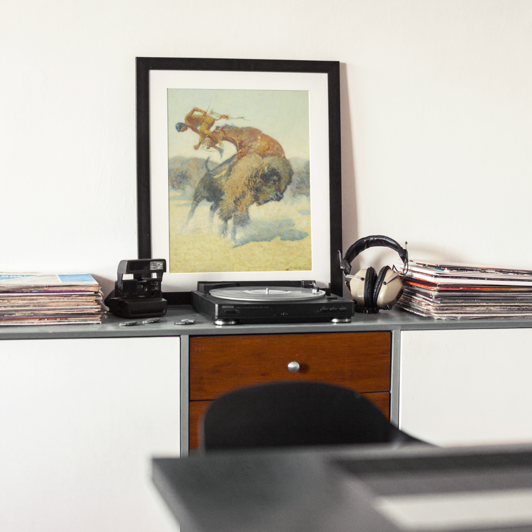 Frederic Remington Buffalo Hunt Print