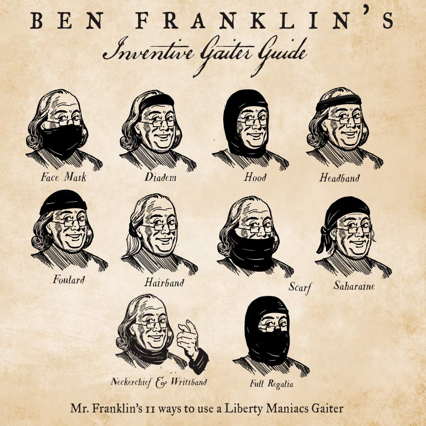 ben franklin bandana over mouth