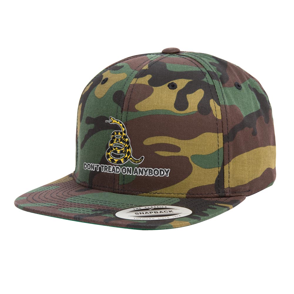 Don't Tread On Anybody Gadsden Snapback Hat
