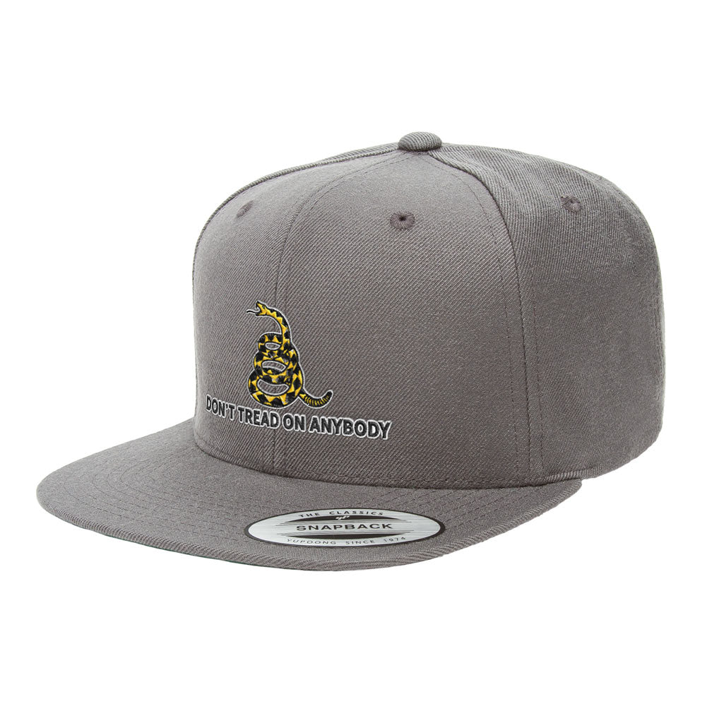 Don't Tread On Anybody Gadsden Snapback Hat