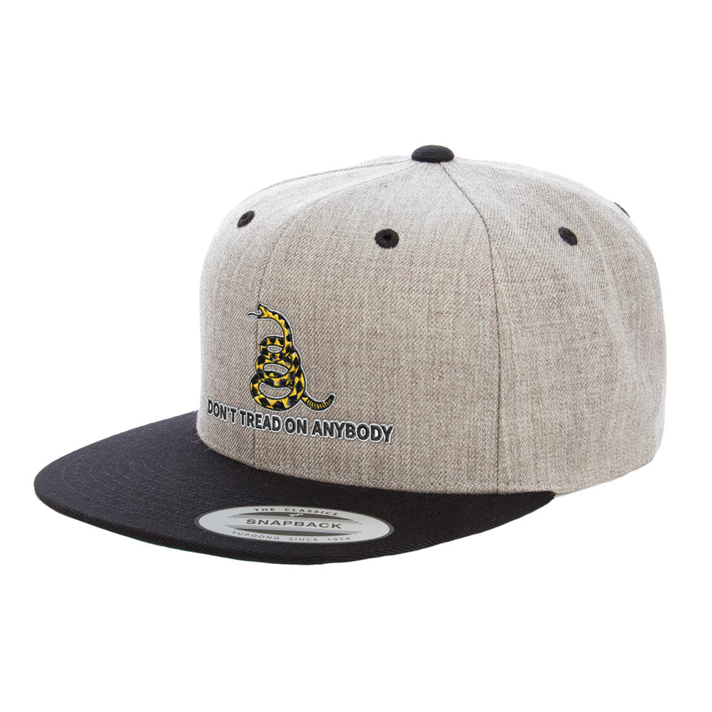 Don&#39;t Tread On Anybody Gadsden Snapback Hat