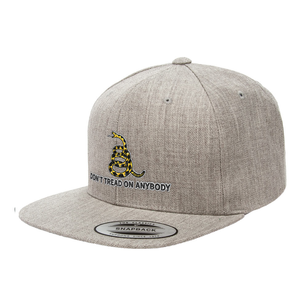 Don't Tread On Anybody Gadsden Snapback Hat