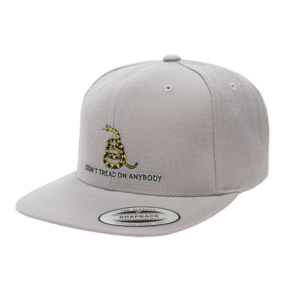 Don&#39;t Tread On Anybody Gadsden Snapback Hat