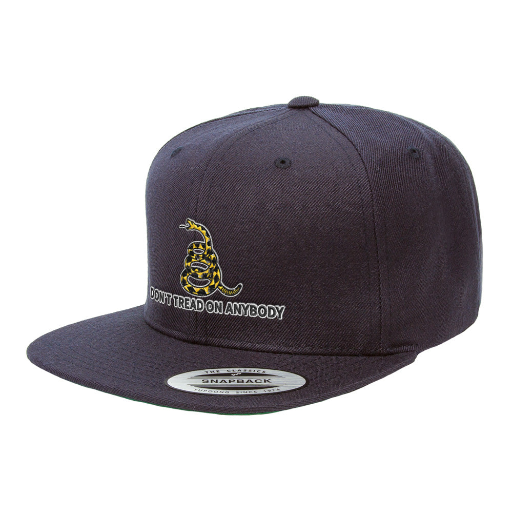 Don&#39;t Tread On Anybody Gadsden Snapback Hat