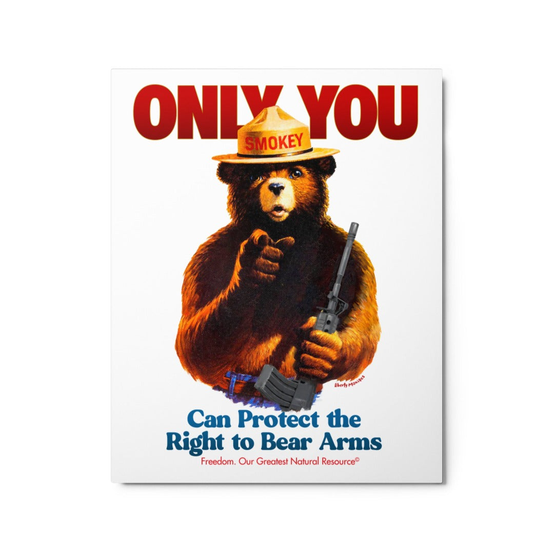 Only You Can Protect the Right to Bear Arms Metal Prints