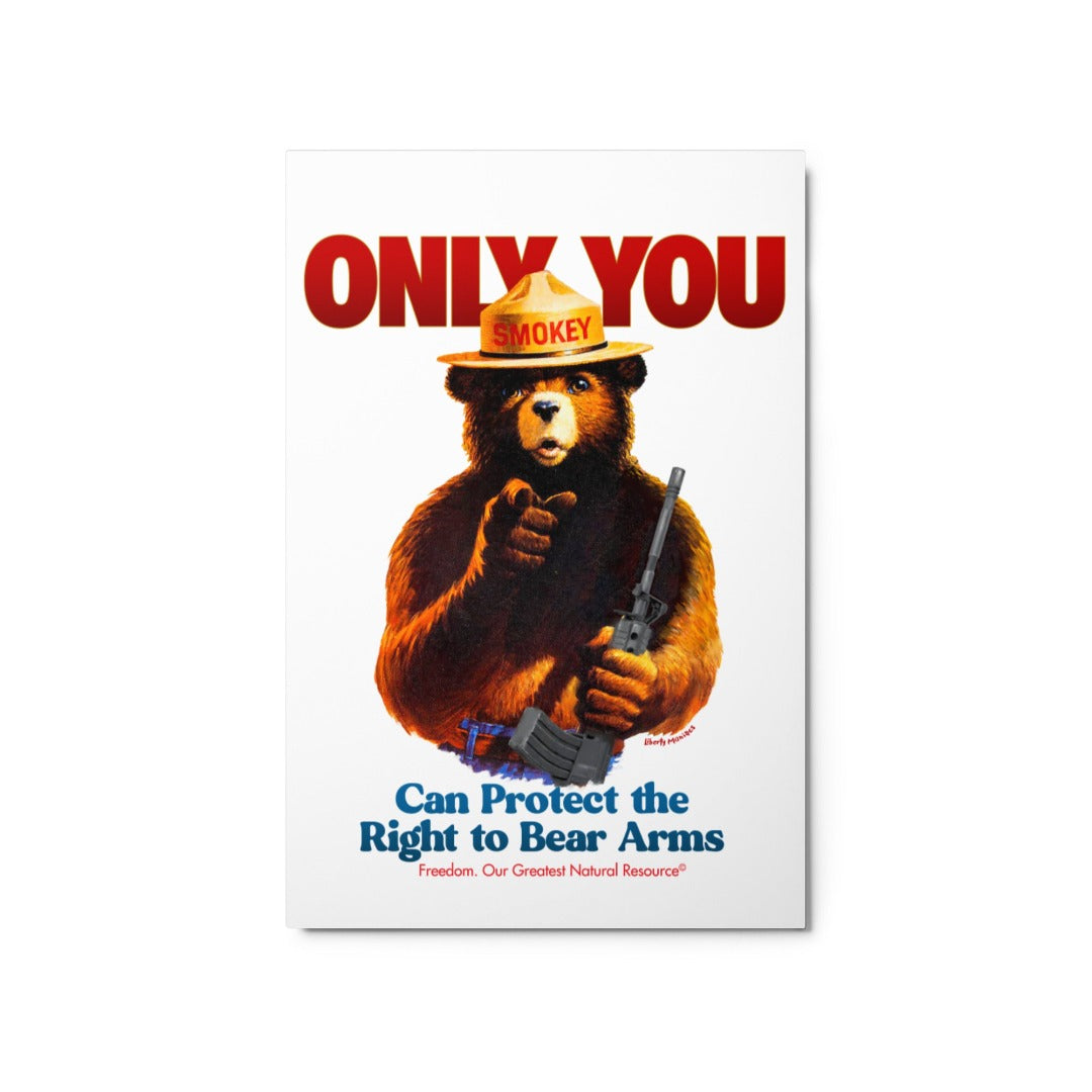Only You Can Protect the Right to Bear Arms Metal Prints