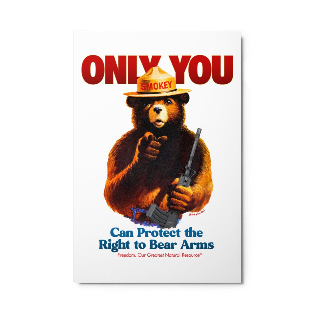 Only You Can Protect the Right to Bear Arms Metal Prints