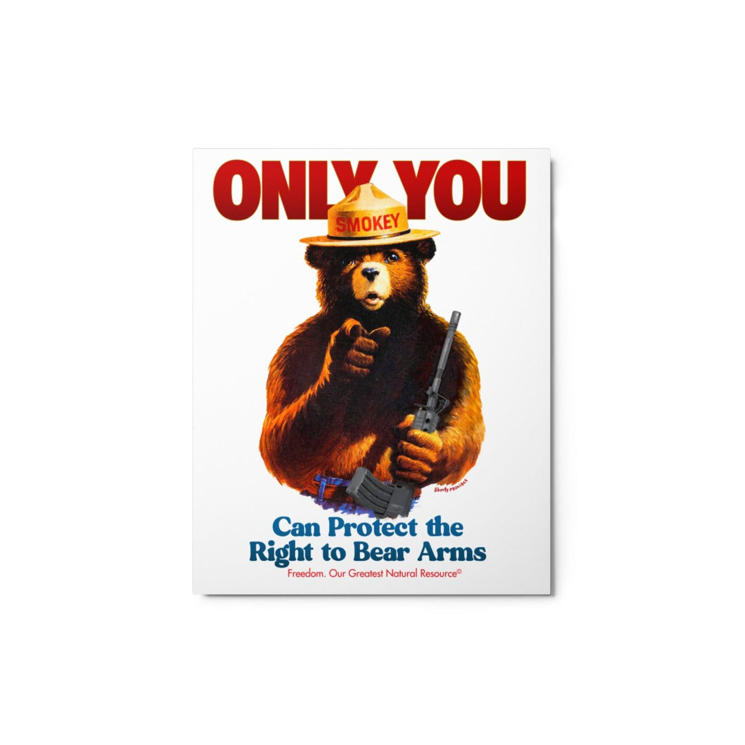 Only You Can Protect the Right to Bear Arms Metal Prints