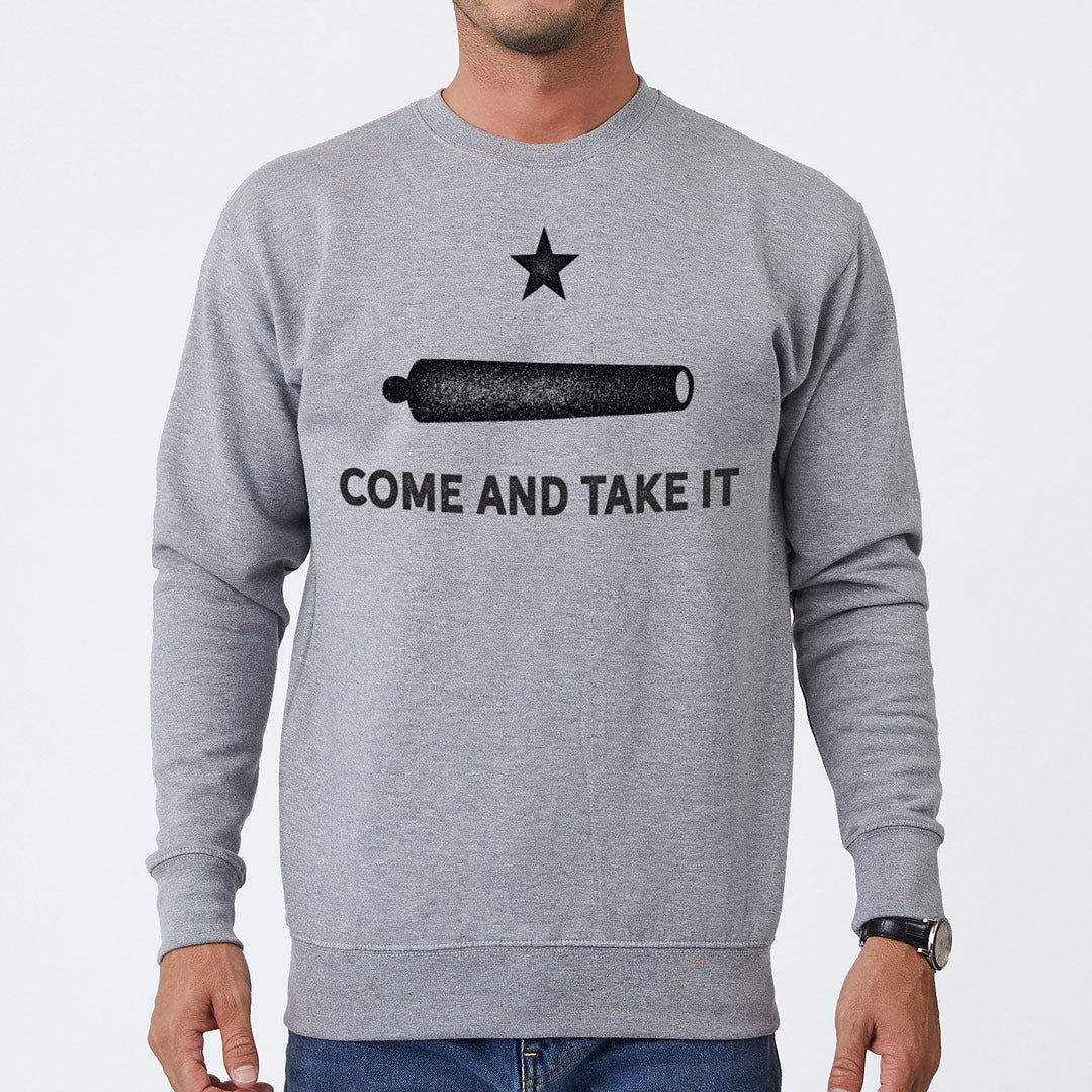 Gonzalez Come and Take It Crewneck Fleece Pullover Sweatshirt