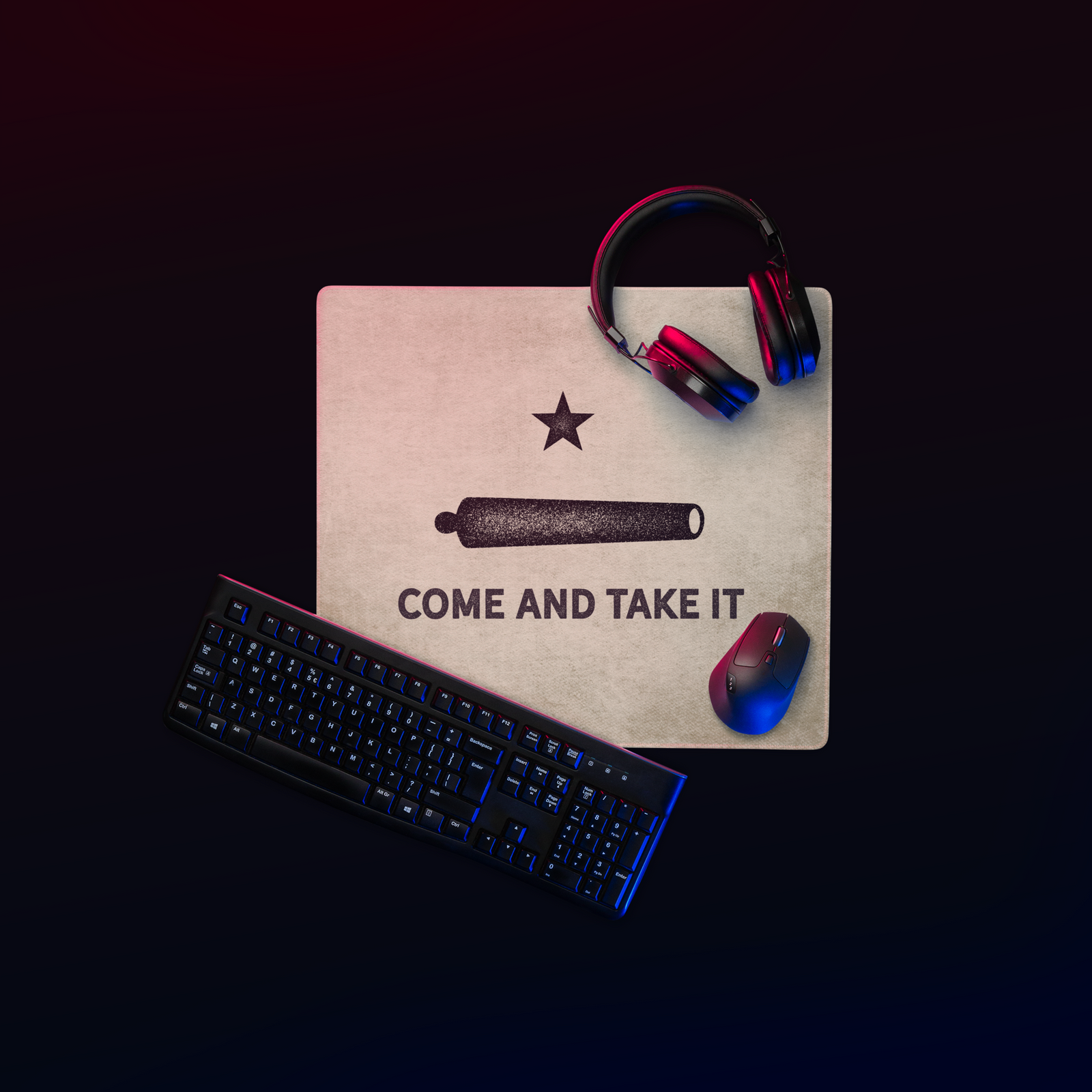 Gonzalez Come and Take It Gaming Desk Mat