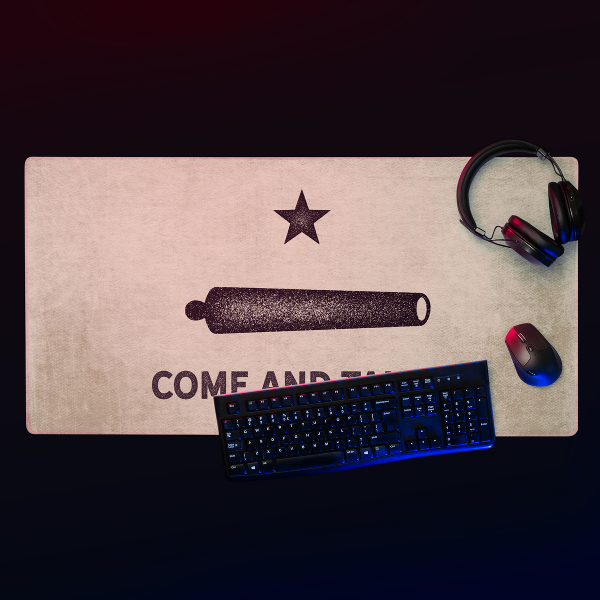 Gonzalez Come and Take It Gaming Desk Mat
